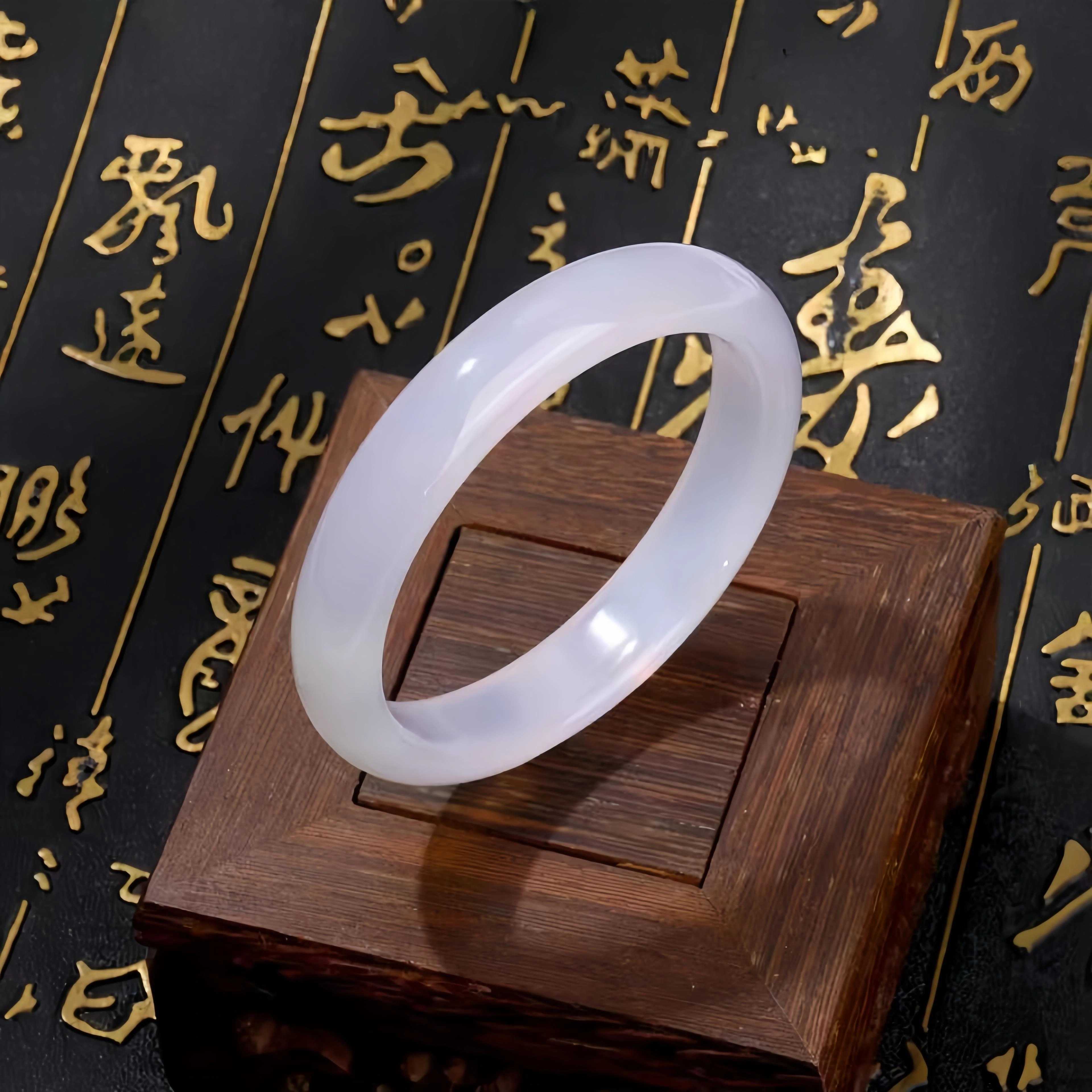 玉临门 新中式紫罗兰一步一响古风国潮风 玉髓 玉石手镯 女款