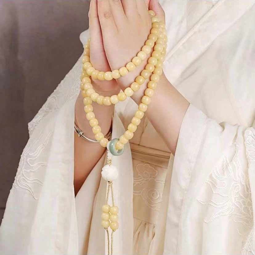 郁馨 好运莲莲 守财平安 新中式 吉祥如意  时来运转 八方来财 菩提根 手串 男女同款情侣款