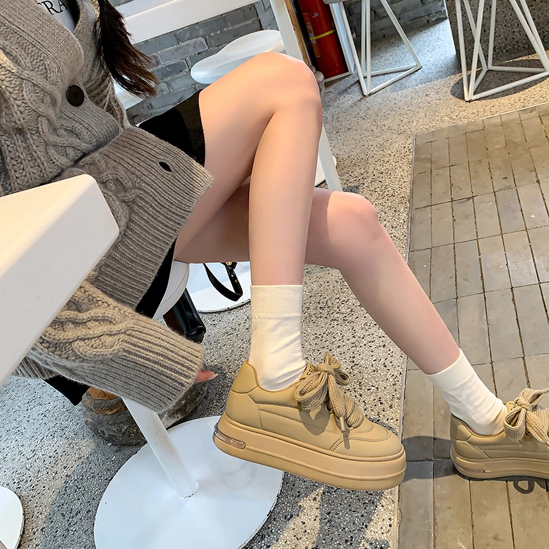 通勤日常舒适潮流个性松糕厚底系带 防滑耐磨 低帮 板鞋 女款