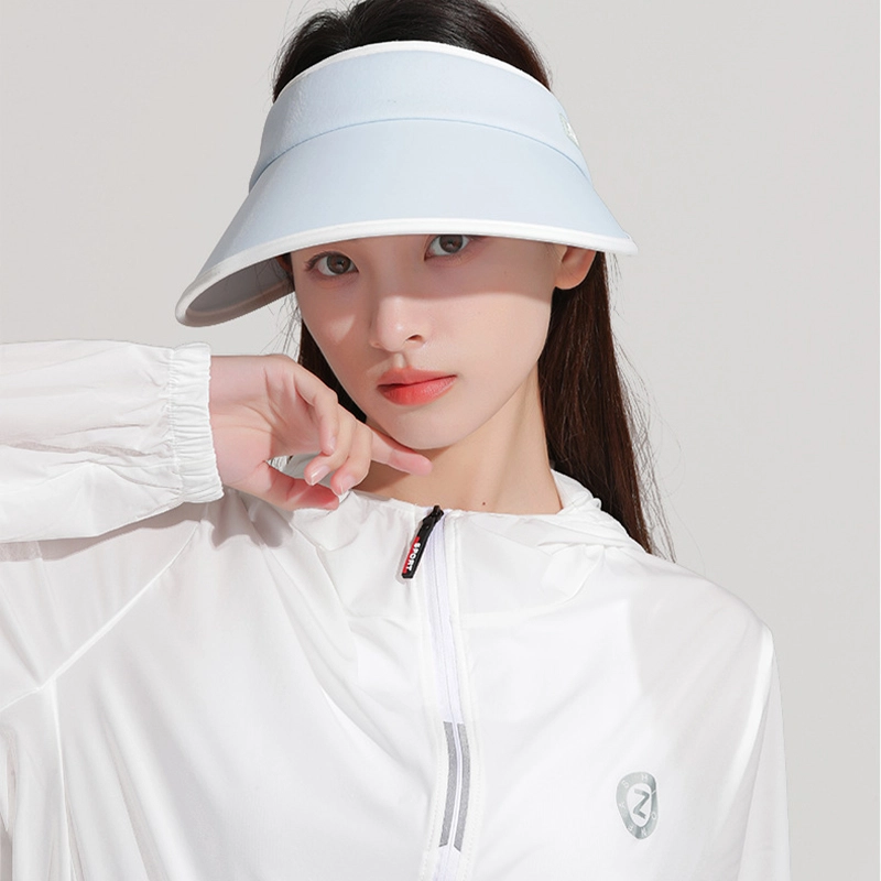 山一丸 骑车大檐遮全脸发箍 氨纶 防晒帽 女款