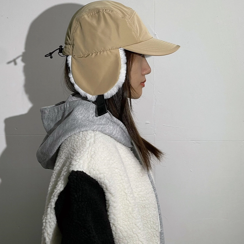 山一丸 冬季骑行加厚保暖帽防风滑雪防寒 鸭舌帽 男女同款情侣款