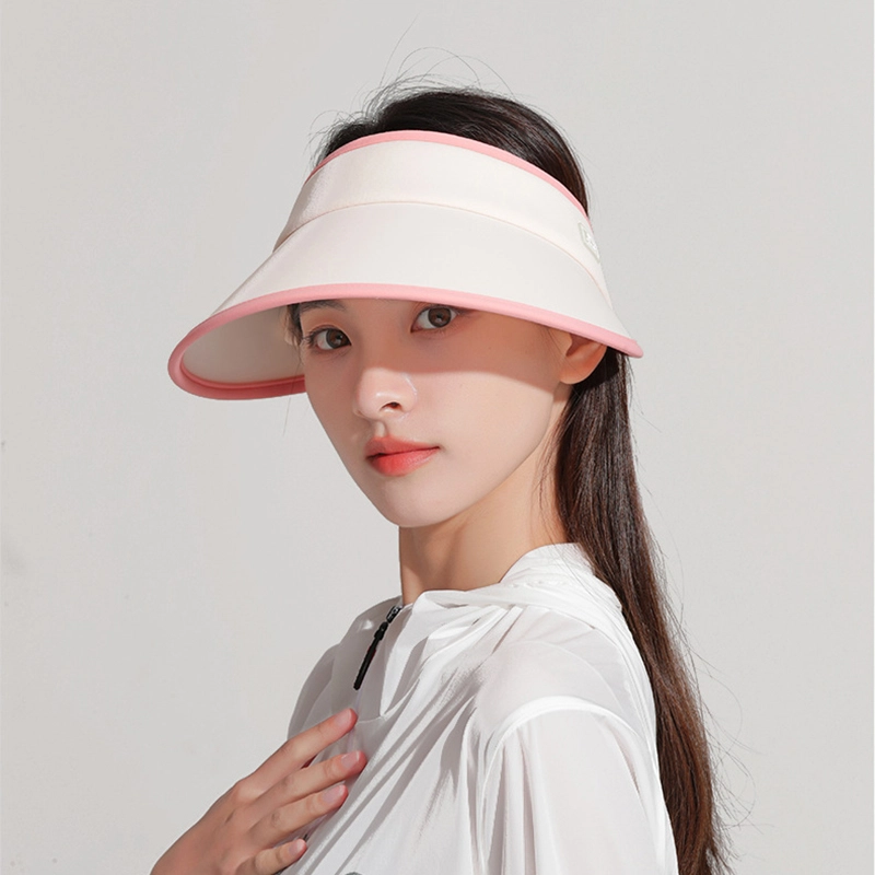 山一丸 骑车大檐遮全脸发箍 氨纶 防晒帽 女款