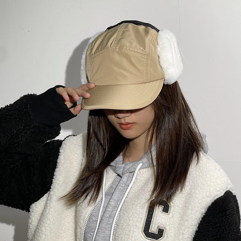 山一丸 冬季骑行加厚保暖帽防风滑雪防寒 鸭舌帽 男女同款情侣款