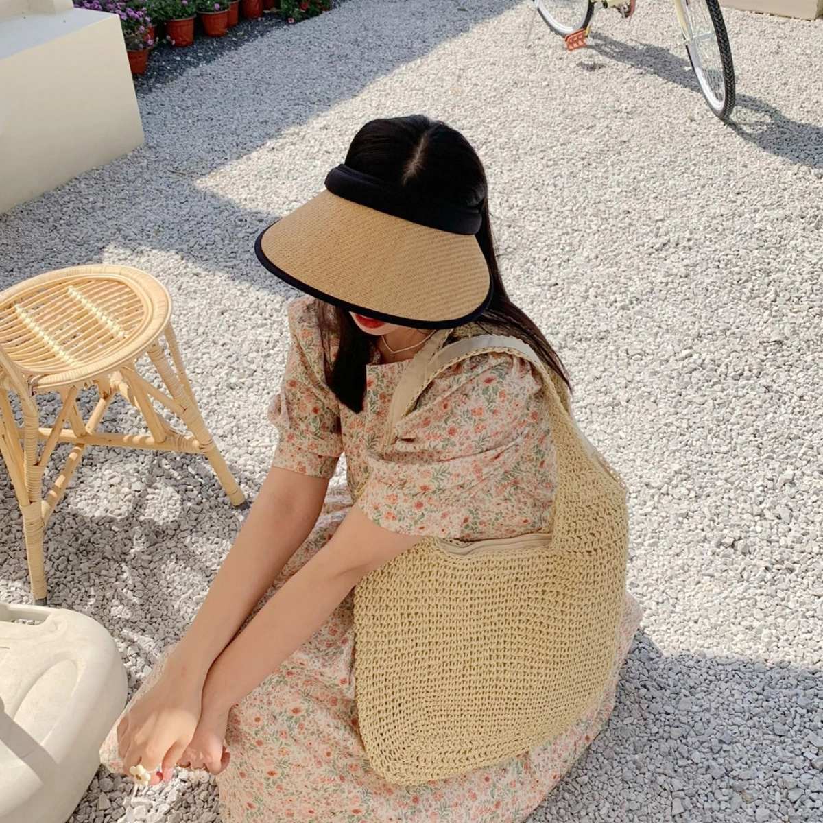 浪莎 大檐帽防紫外线 纤维素材料 防晒帽 女款