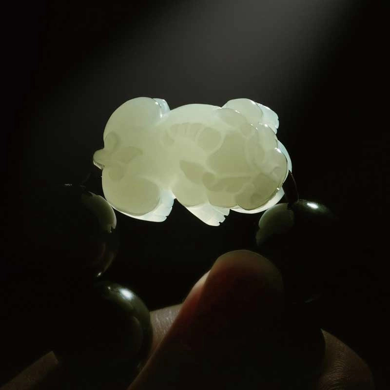 易明居 财源滚滚 新中式招财貔貅 文玩佛珠 十二生肖 手持本命佛念珠 八大守护神 顺遂转运 黑曜石 手串 男款 生日