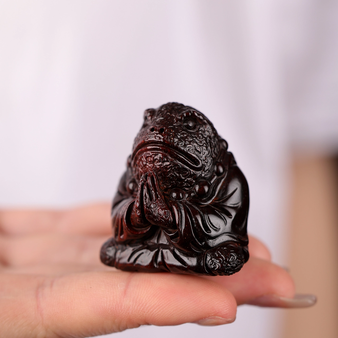 三檀小舍 国潮醒狮 国风国潮新中式复古风招财纳福 小众简约高级轻奢 檀木 摆件 男女同款情侣款