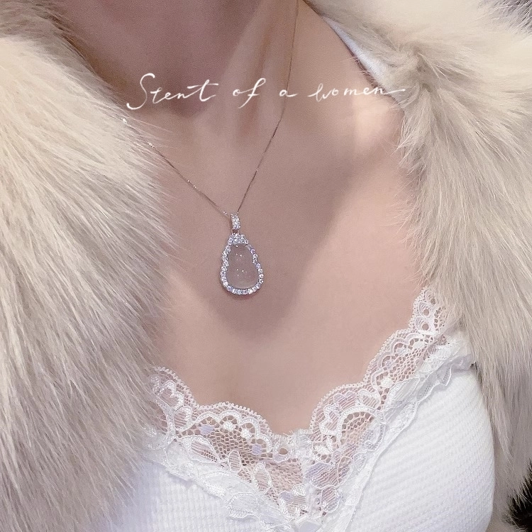 【S925银】 奥斯坦汀 轻奢高级感百搭潮流葫芦福禄转运年轻款锁骨链 玛瑙 项链 女款