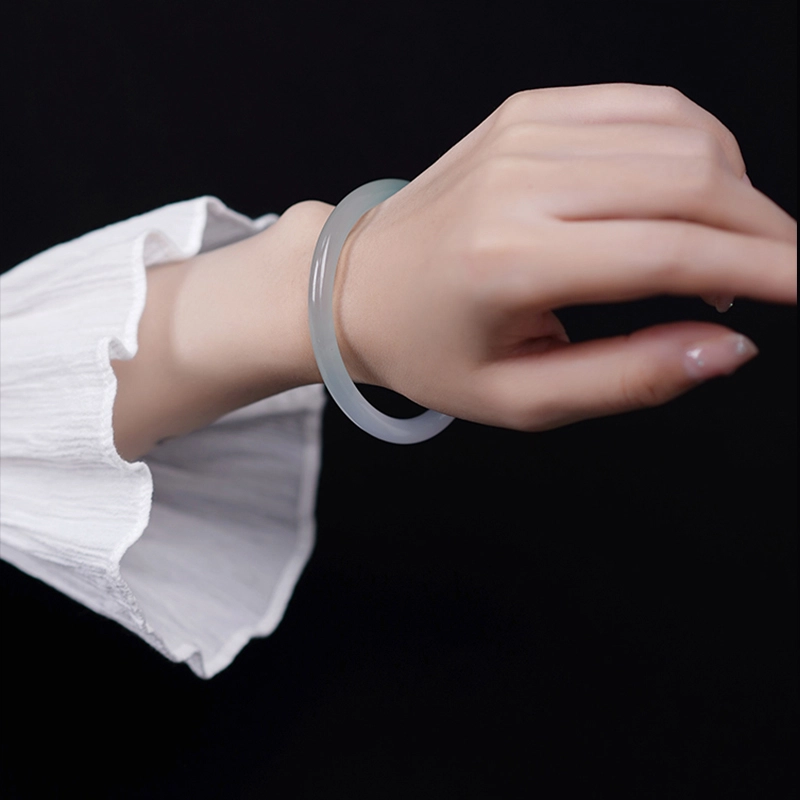 蒂尼诗 小众 冰种荔枝冻少  轻奢小众精致 玉髓 玉石手镯 女款