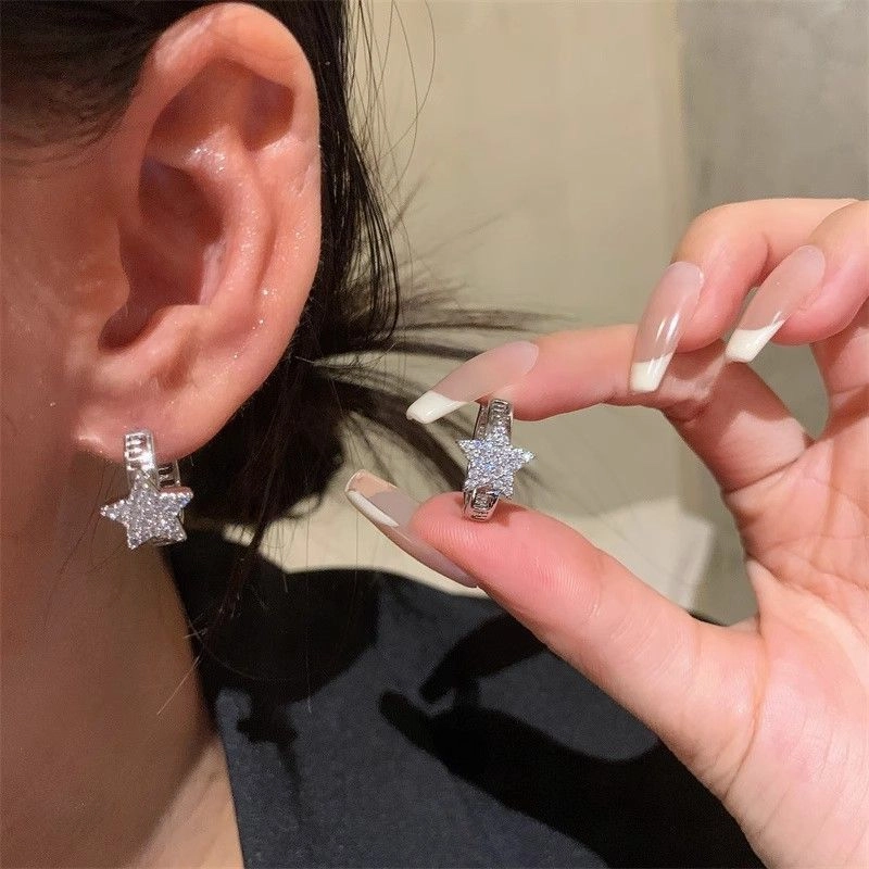 素 高级感小众设计潮 合金 耳环 男女同款情侣款