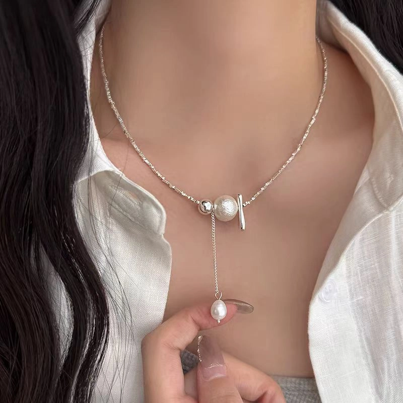 素 韩系碎银子 简约轻奢高级感百搭 合金 项链 女款