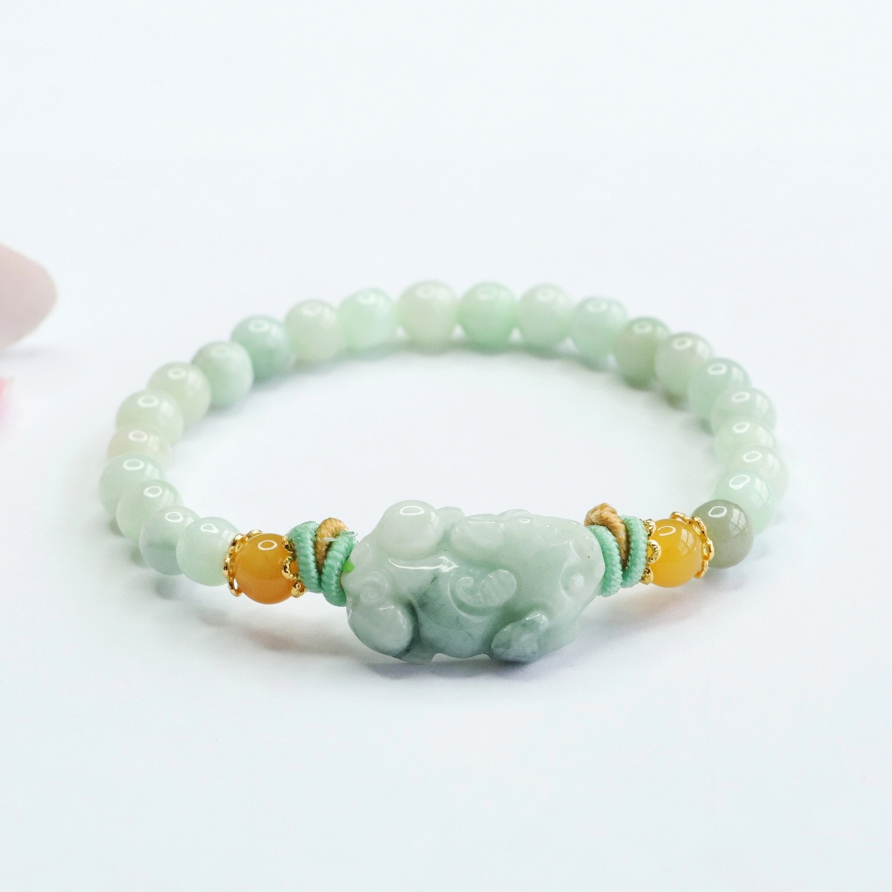 金瑞邦 国潮新中式 招财貔貅 吞金兽 复古轻奢 中国风 糯种 手串 男女同款情侣款