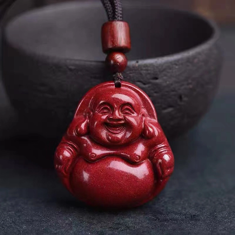 金瑞邦 佛公 新中式中国风 平安转运 复古文艺 小众 再造辰砂朱砂 项链 男女同款情侣款