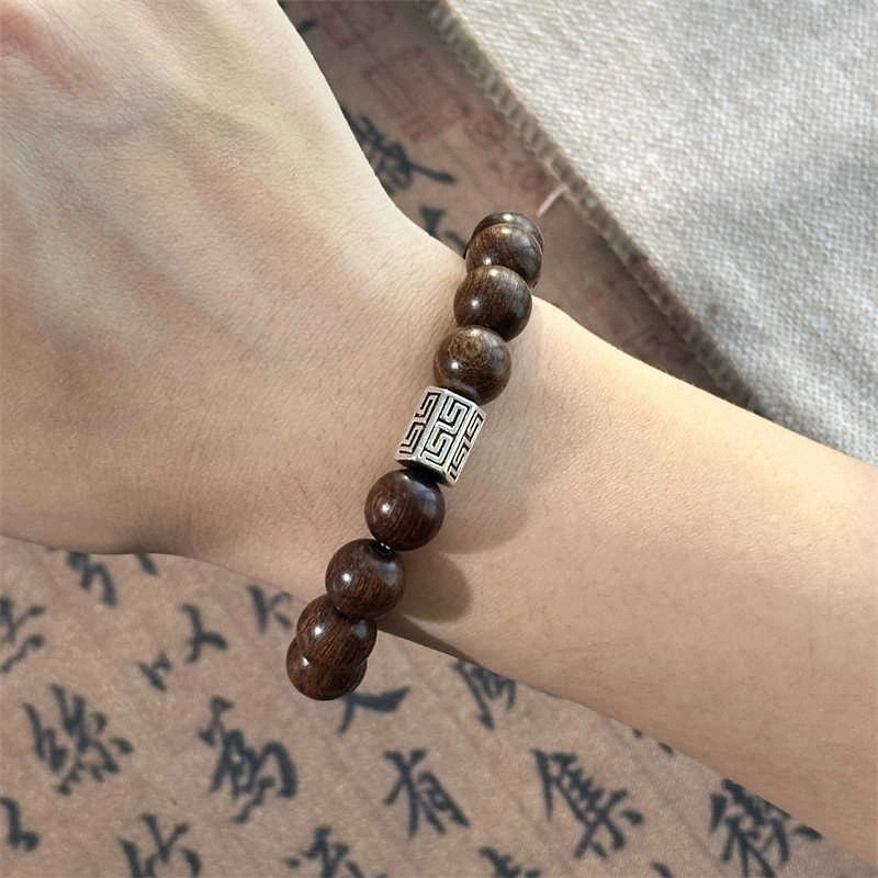 金瑞邦 简单百搭 显白精致 小众设计 高级感 精准桃花 水逆退散 上岸考研学生 新中式国潮 文玩 #好运 金丝檀木 手串 男女同款情侣款