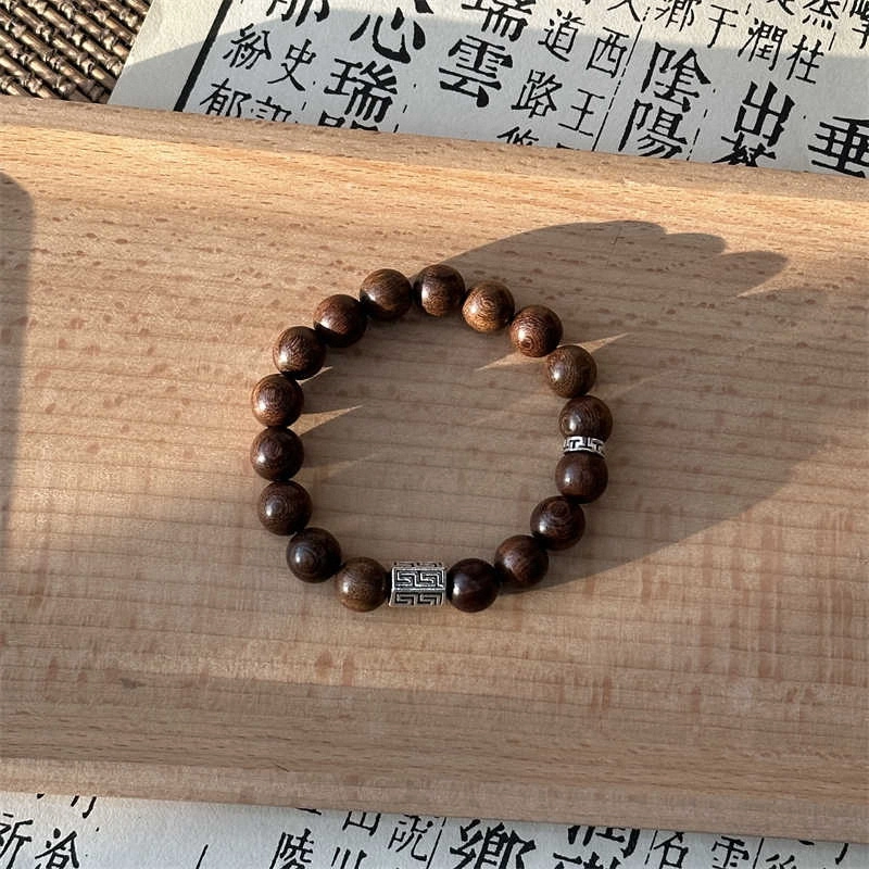 金瑞邦 简单百搭 显白精致 小众设计 高级感 精准桃花 水逆退散 上岸考研学生 新中式国潮 文玩 #好运 金丝檀木 手串 男女同款情侣款