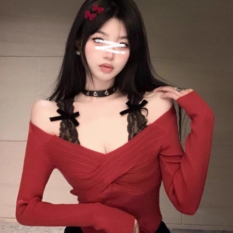 依钗 绝美设计感假两件时尚长袖内搭针织衫 女款