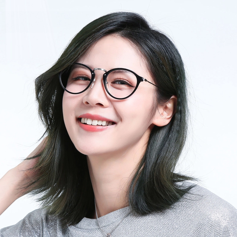 【联系客服可配度数】 康视顿 复古文艺近视 板材加金属 方形 光学镜架 女款