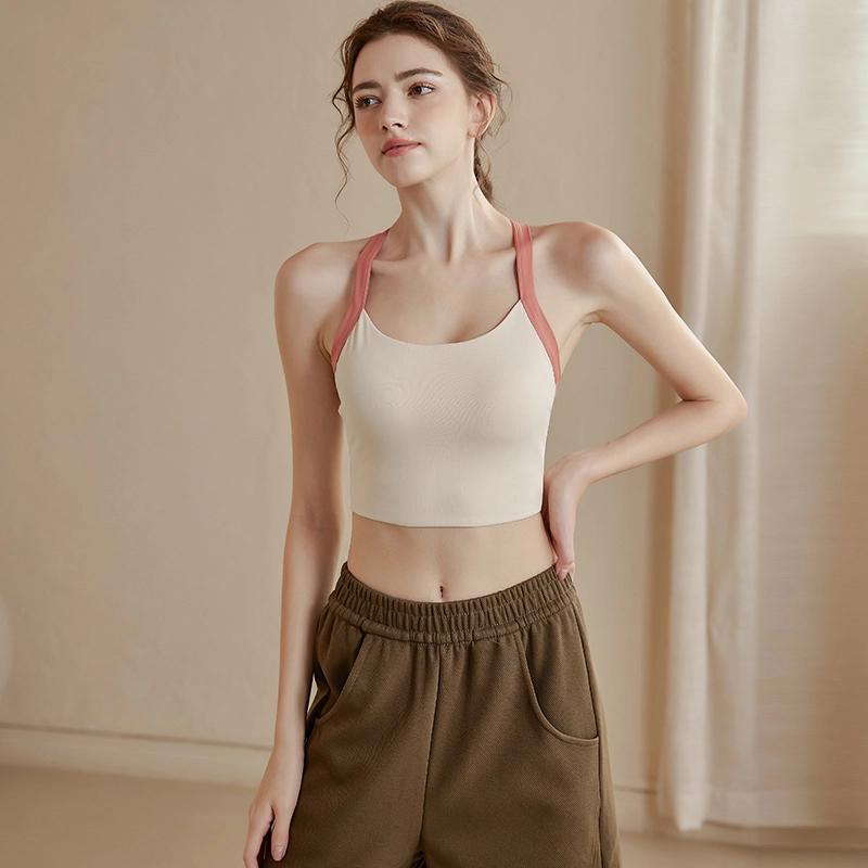达兹 交叉美背一体式高强度防震跑步背心健身文胸运动内衣 女款