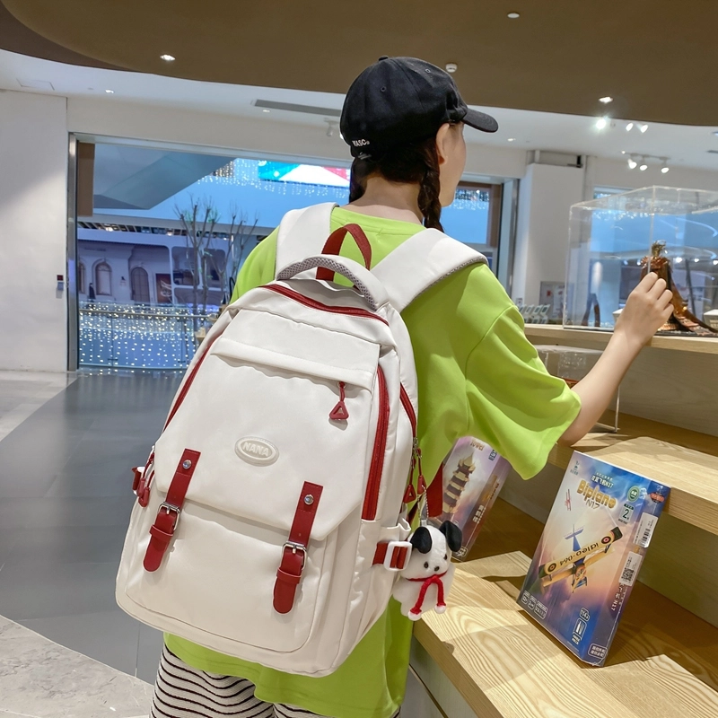 宝琳卡 森系小清新韩版旅游时尚休闲轻便百搭 双肩包 尼龙 男女同款情侣款 多色