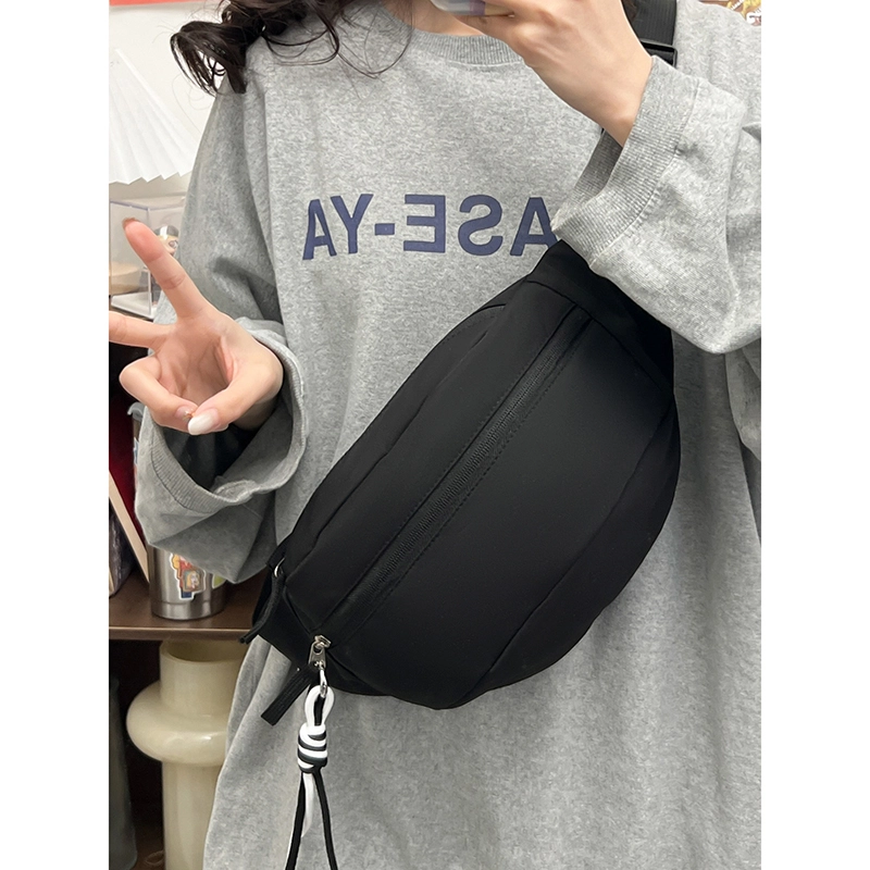 宝琳卡 时尚简约潮流 尼龙 胸包 男女同款情侣款 黑色/黄深蓝拼色/蓝色/粉色/黄蓝拼色