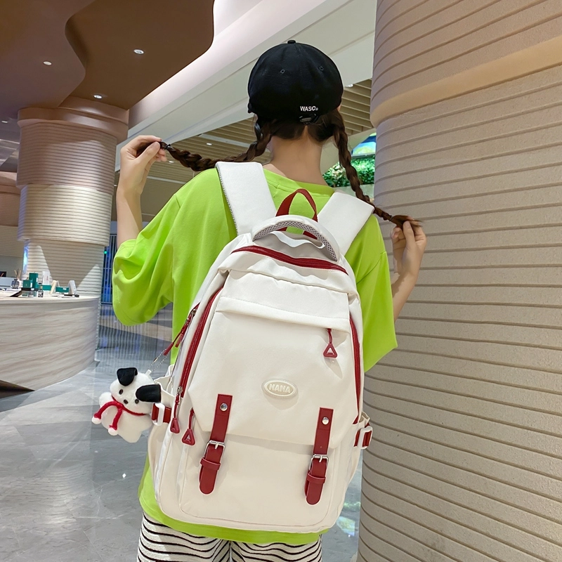 宝琳卡 森系小清新韩版旅游时尚休闲轻便百搭 双肩包 尼龙 男女同款情侣款 多色