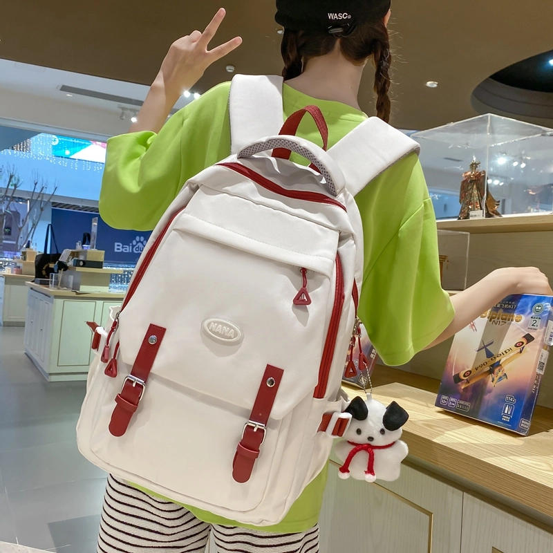 宝琳卡 森系小清新韩版旅游时尚休闲轻便百搭 双肩包 尼龙 男女同款情侣款 多色