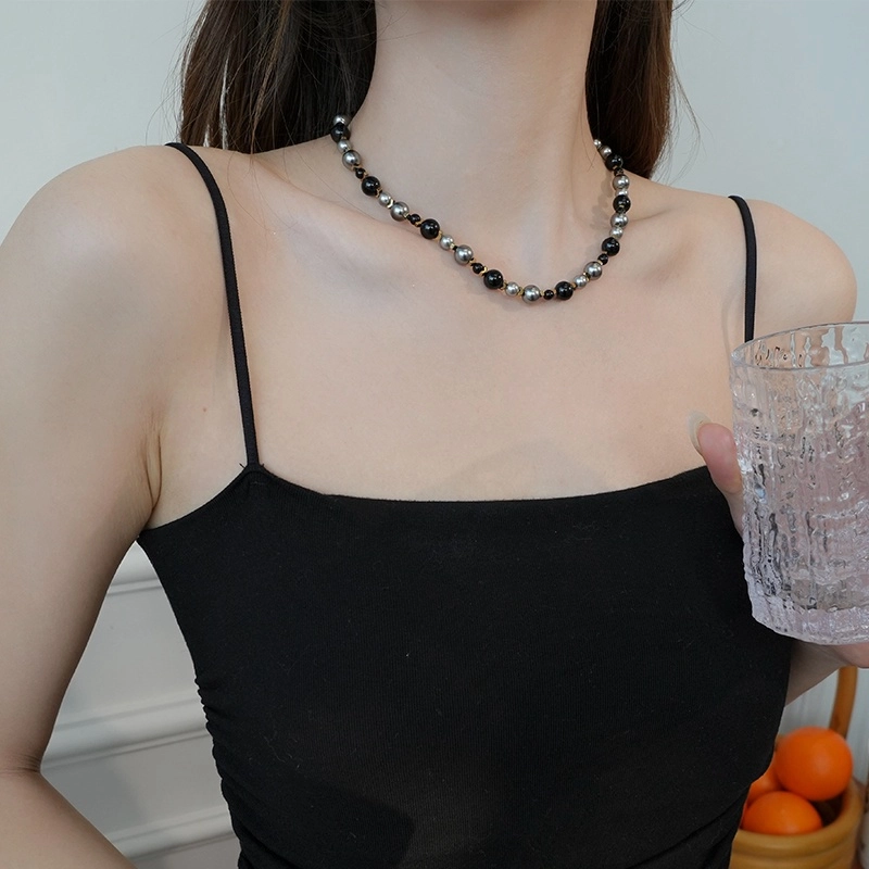 都爵 小众设计真多麻锁骨链轻奢复古 仿珍珠 项链 女款