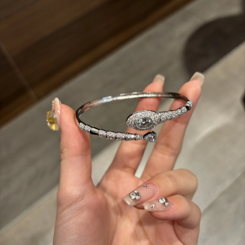 都爵 仙女风款小灵蛇形 高雅气质优雅小众设计高级感开口个性 铜 手镯 女款
