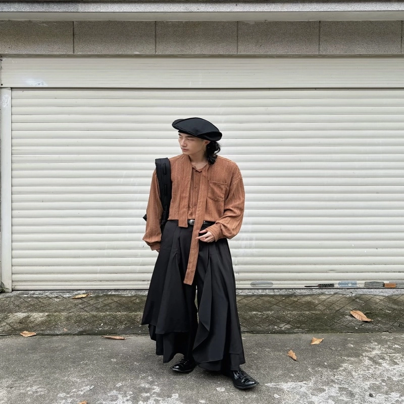 半空山 复古舒适百搭长袖衬衫 男女同款