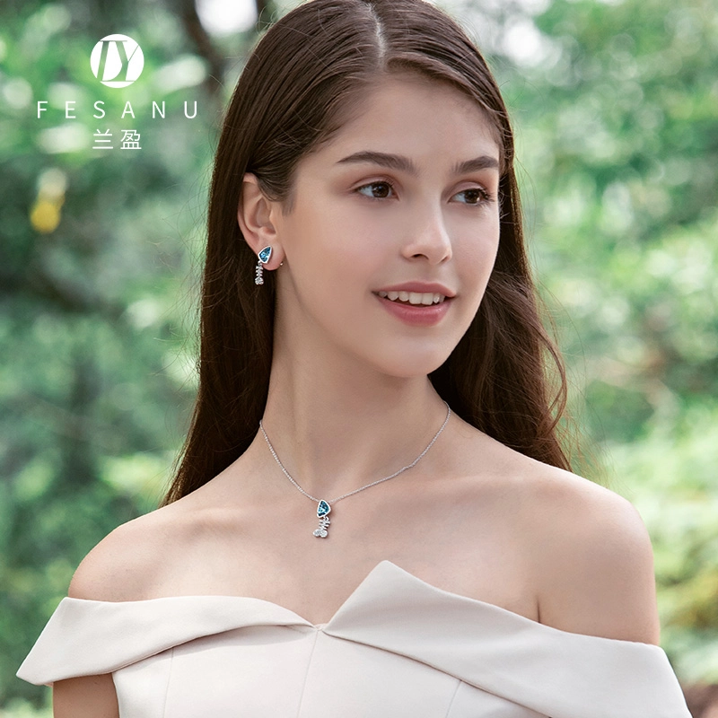 兰盈 鱼骨水晶 合金 项链 女款
