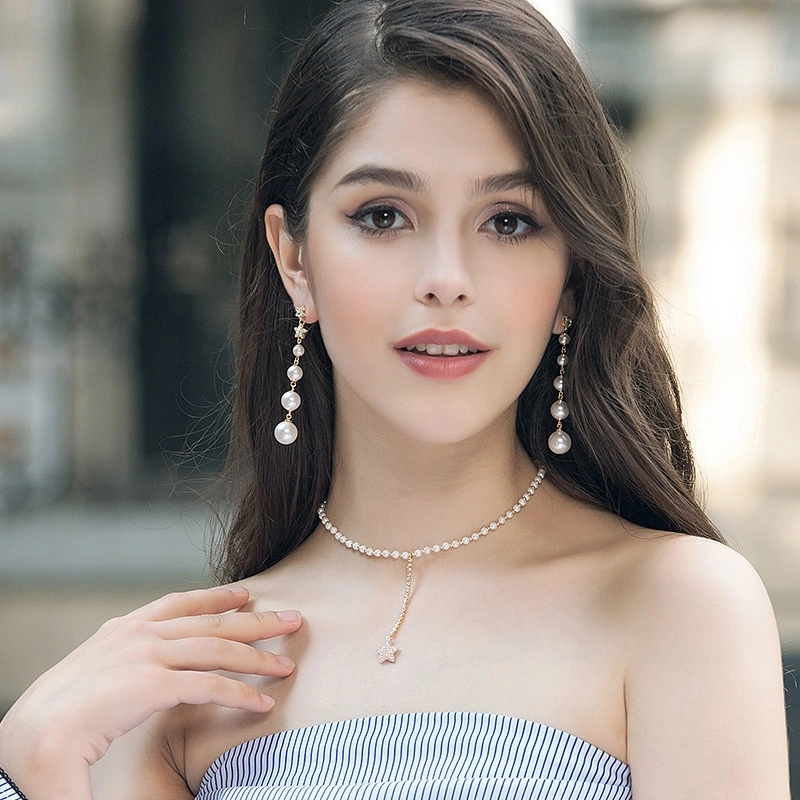 兰盈 星星轻奢小众耳饰#好运 人造水晶 耳环 女款