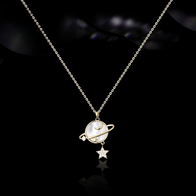 兰盈 星球轻奢小众锁骨链 环保合金 项链 女款