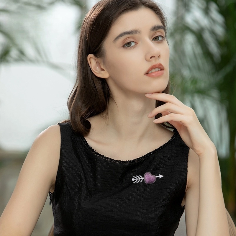 兰盈 一箭穿心 轻奢小众 人造水晶 胸针 女款