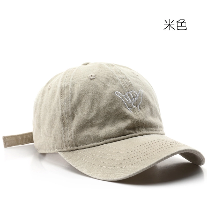 佐闯 复古嘻哈街头时尚显脸小水洗做旧刺绣户外街头个性出行遮阳 棉 鸭舌帽 男女同款情侣款