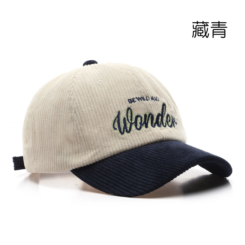 佐闯 日系复古拼色字母精致刺绣休闲时尚户外运动 棉 鸭舌帽 男女同款情侣款