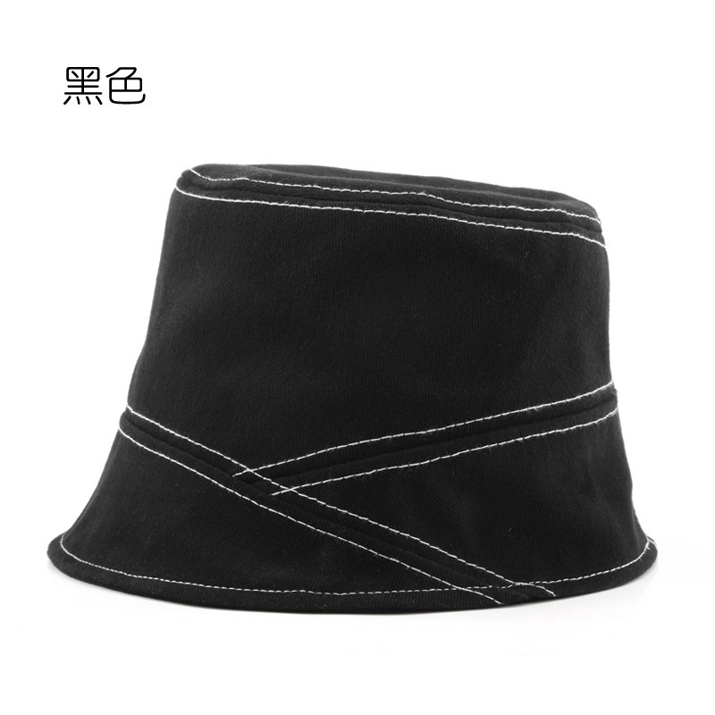 佐闯 日系时尚纯色光板素颜遮阳水桶户外运动休闲 棉 渔夫帽 男女同款情侣款