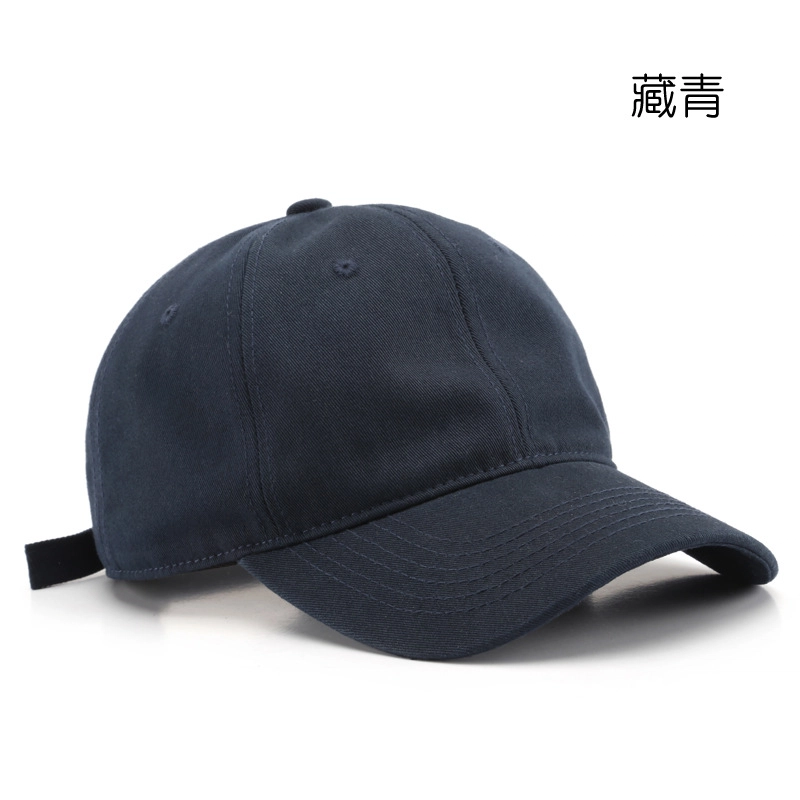 佐闯 帽子秋冬纯色光板水洗复古大头围户外防晒 棉 鸭舌帽 男女同款情侣款