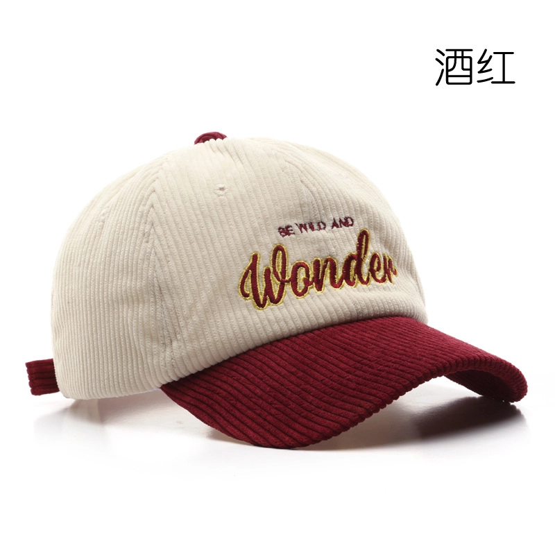 佐闯 日系复古拼色字母精致刺绣休闲时尚户外运动 棉 鸭舌帽 男女同款情侣款