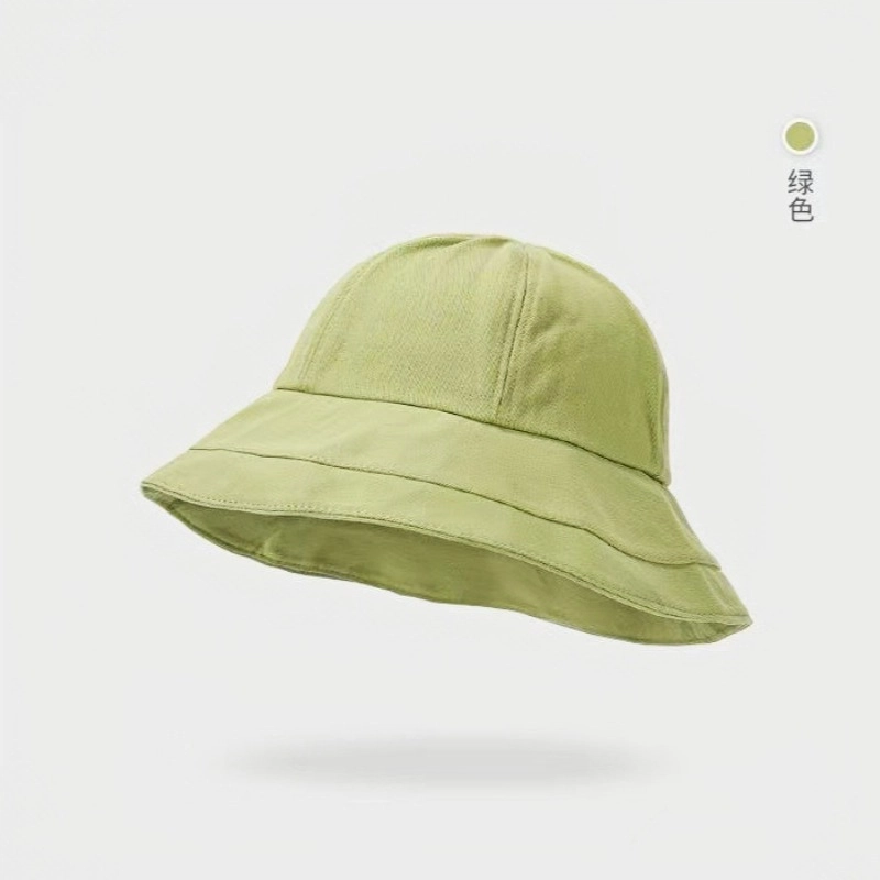 佐闯 圆顶素颜神器 夏季薄款百搭韩版日系盆帽遮阳防晒太阳帽子 棉 渔夫帽 女款