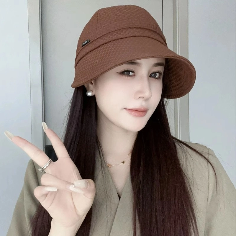 佐闯 露思同款帽子女春夏防晒防紫外线太阳帽大头围显脸小遮阳 聚酯纤维 渔夫帽 女款