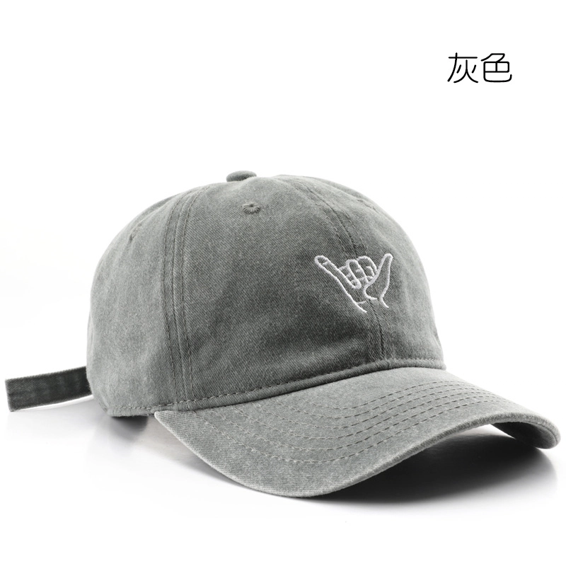 佐闯 复古嘻哈街头时尚显脸小水洗做旧刺绣户外街头个性出行遮阳 棉 鸭舌帽 男女同款情侣款