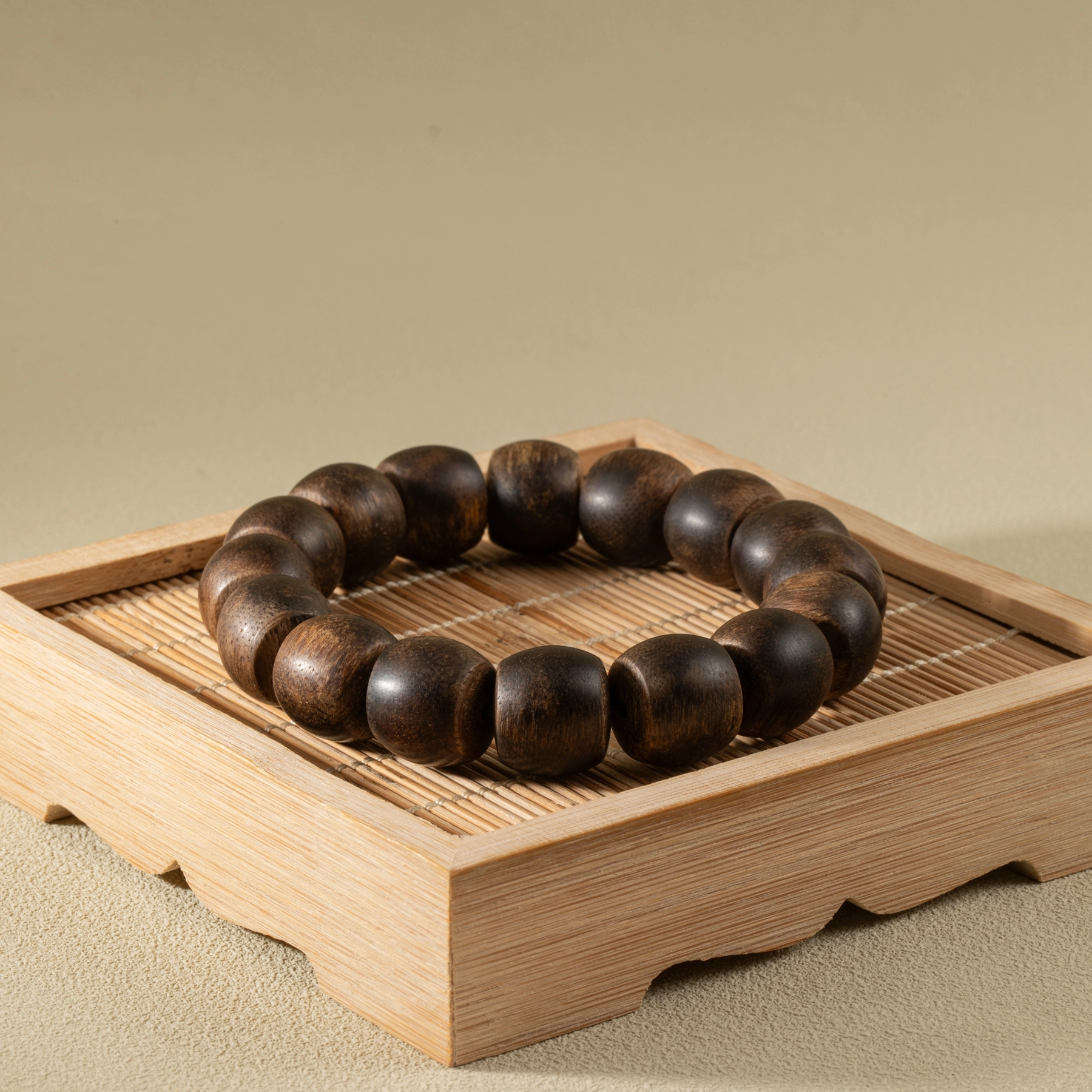 心若莲华 白棋沉水 文玩收藏 瑞香科 名贵木作手串 男女同款情侣款