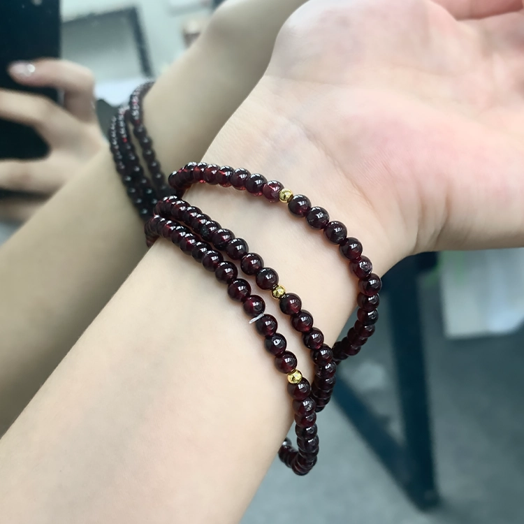 【时来好运】 重庆金店 好运转运珠 国潮新中式招财纳福吉祥顺遂本命年精致轻奢优雅气质小众设计转运珠 琉璃 手串 男女同款情侣款