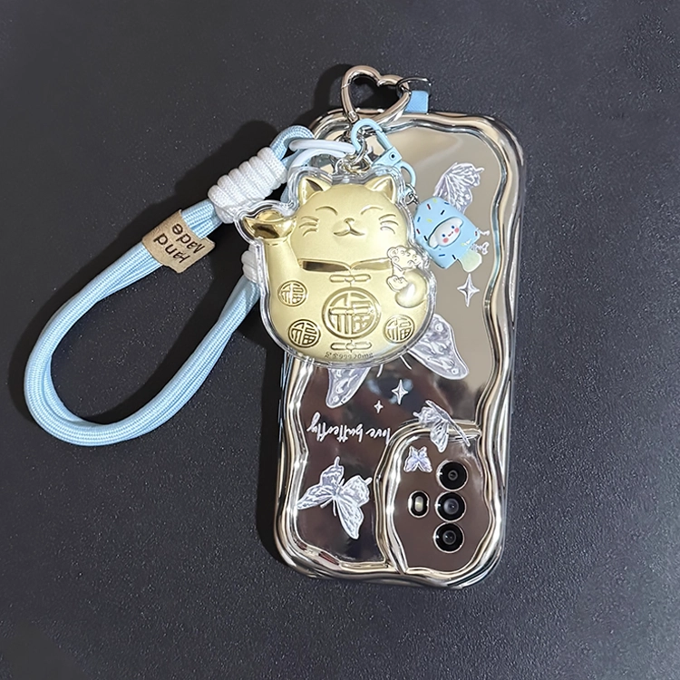 重庆金店 招财猫请发财 财运享通财源滚滚新中式国潮可爱萌趣创意日常通勤使用 足金 一口价 贴片 女款