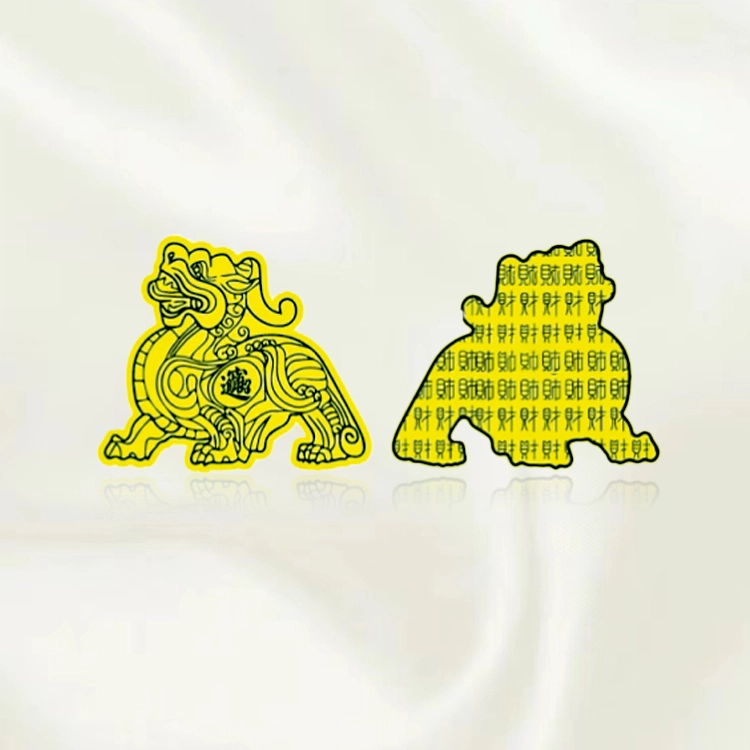 重庆金店 招财貔貅 招财进宝 财源滚滚有钱花 新中式国潮萌趣可爱创意 足金 一口价 金片 男女同款情侣款