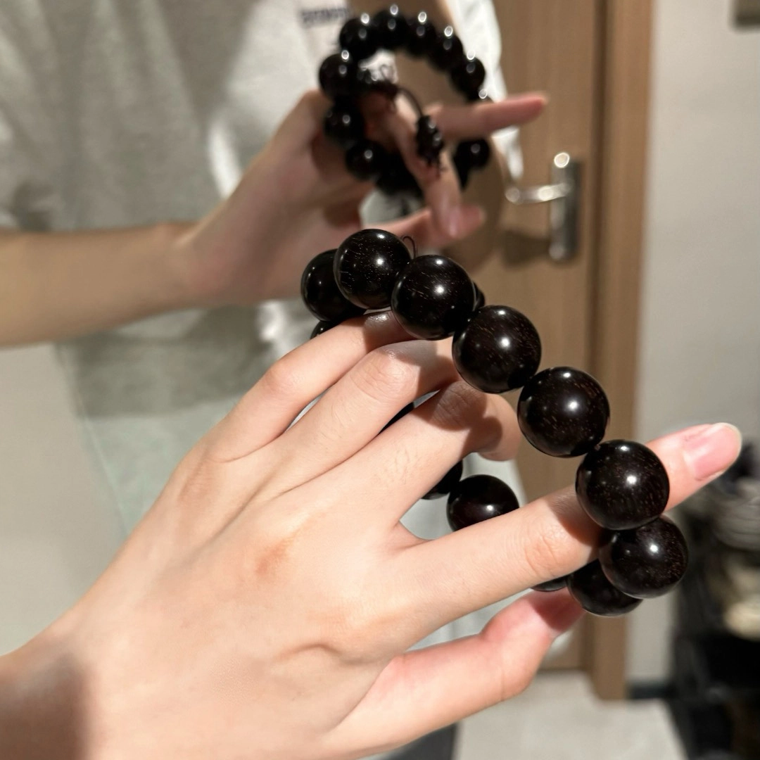 钵提 高密老料工艺金星 文玩佛珠葫芦配饰福禄吉祥手持珠串#好运 紫檀属 手串 男女同款情侣款