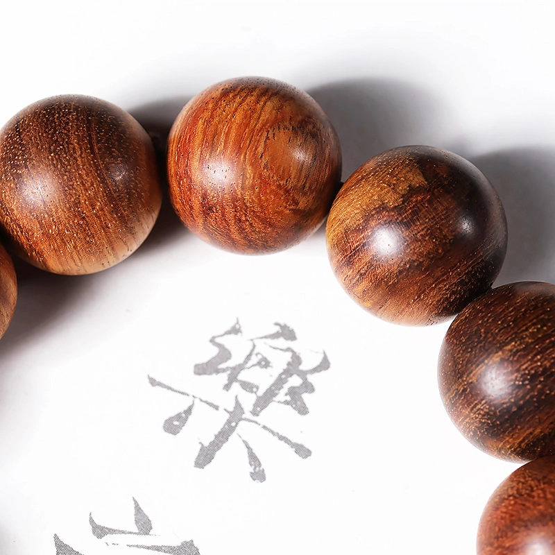 钵提 国风精品珠串 复古简约细腻手持单圈 花梨木 木作手串 男女同款情侣款 花梨木