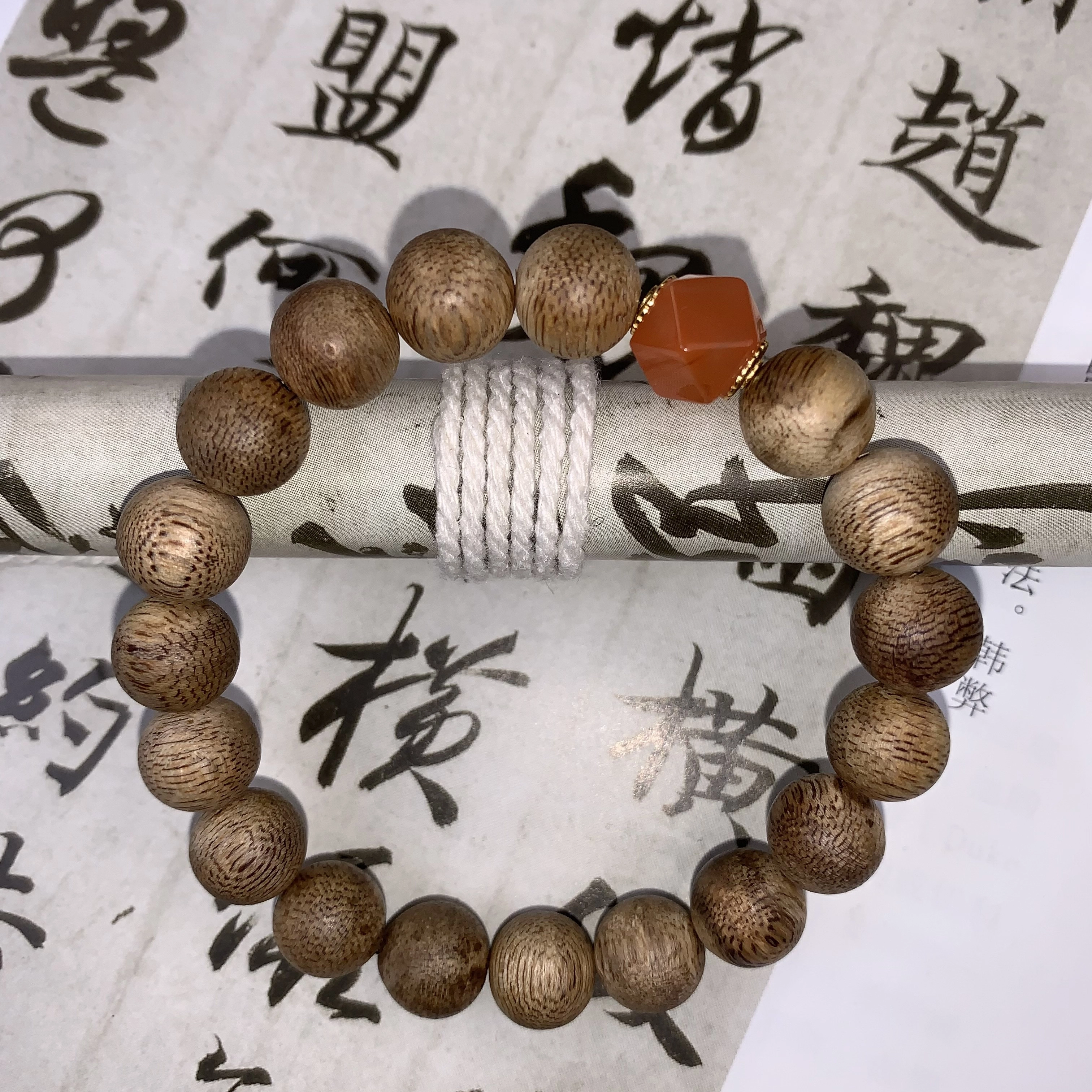 仙沐坊 除破太岁南红 沉香木 木作手串 男女同款情侣款