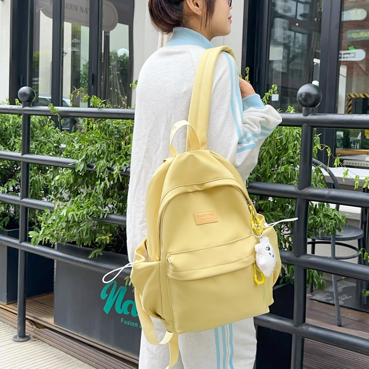芭菲尼 百搭时尚 尼龙 双肩包 女款 多色