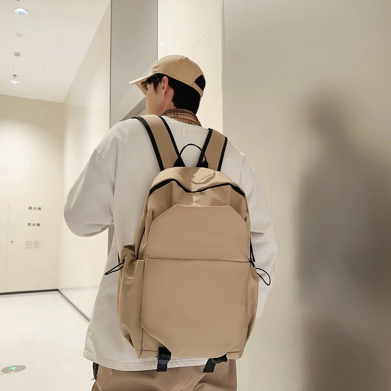 芭菲尼 简约中性潮牌运动背包 尼龙 双肩包 常规 男女同款情侣款 白色/黑色/绿色/卡其色/蓝色