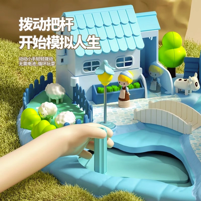 驰誉模型 娃娃屋 过家家 梦幻城堡 磁力感应 角色扮演 模拟生活 音乐故事 丰富场景 早教益智玩具